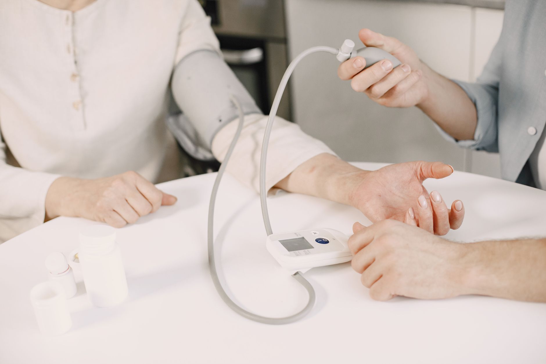 Close-up of blood pressure measurement at home highlighting healthcare equipment. — 3 Questions About Toner For Combination S